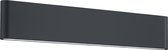 LED Tuinverlichting - Tuinlamp - Trinon Thino - Wand - 16W - Mat Zwart - Aluminium