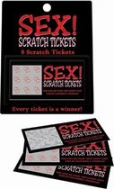 SEX! Scratch Tickets - Kraskaarten Spel - Zwart - Cadeautips - Fun & Erotische Gadgets - Diversen - Erotische spellen
