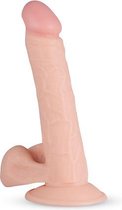 Felix Realistische Dildo Met Balzak - 17.5 cm - Beige - Sextoys - Dildo's  - Dildo - Dildo Normaal