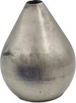 Metalen vaas - zwart metalen decoratie - zwarte vaas - metalen pot