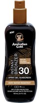 Australian Gold SPF 30 Spray Gel met Bronzer - 100 ml - zonnebrandcrème
