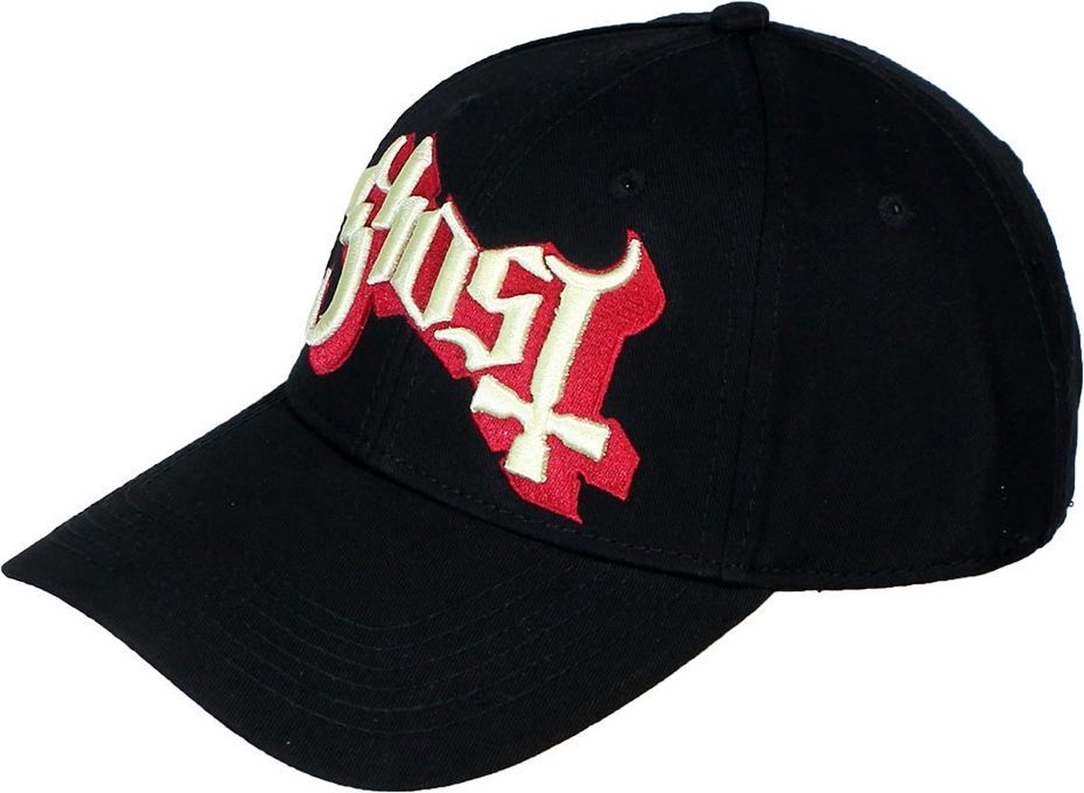 Ghost Logo Baseball Cap Pet Zwart - Officiële Merchandise