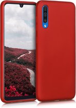 kwmobile telefoonhoesje voor Samsung Galaxy A50 - Hoesje voor smartphone - Back cover in metallic donkerrood