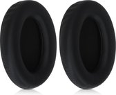 kwmobile 2x Oreillettes Compatible avec Sony WH 1000XM3 - Oreillettes pour Casque en Noir