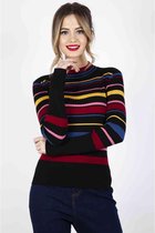 Voodoo Vixen Gebreide trui -L- Leah Turtle Neck Multicolours