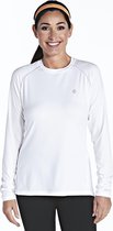 Coolibar UV shirt Longsleeve Sport Dames - Wit - Maat 40