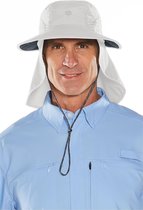 Coolibar - UV-hoed voor dames en heren - lichtgrijs - maat L/XL (61CM)