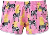 Snapper Rock Zwem shorts meisjes - Zebra Crossing - Roze - maat 86-92 - 86-92cm