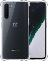 OnePlus Nord Hoesje Siliconen Shock Proof Case Transparant - OnePlus Nord Hoesje Cover Extra Stevig