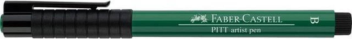 Faber-Castell tekenstift - Pitt Artist Pen - brush - phthalogroen donker - FC-167478