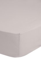 Hip zachte katoen/satijn hoeslaken - Lits-jumeaux (160x200 cm) - zand
