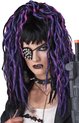 Steampunk apocalypse dreads zwart/paars/pink