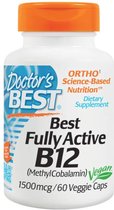 Best volledig actieve vitamine B12, 1500 mcg (60 Veggie Caps) - Doctor's Best
