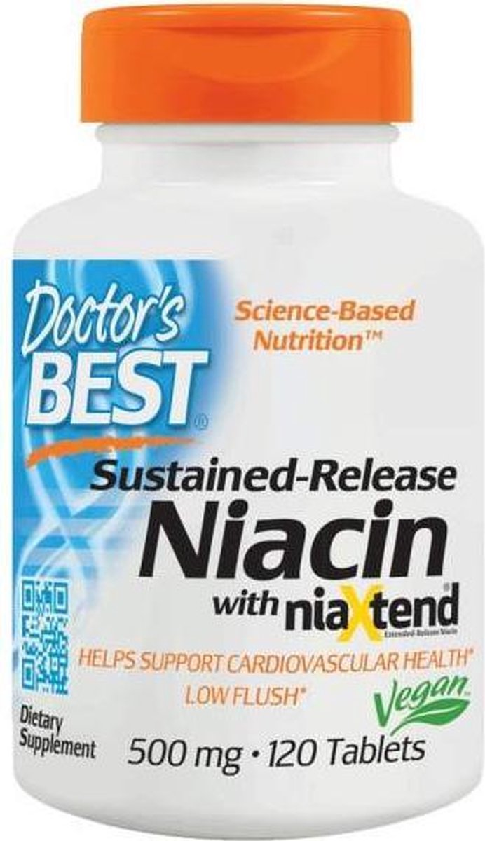 Real Niacine 500 mg (120 tabletten) - Doctor's Best