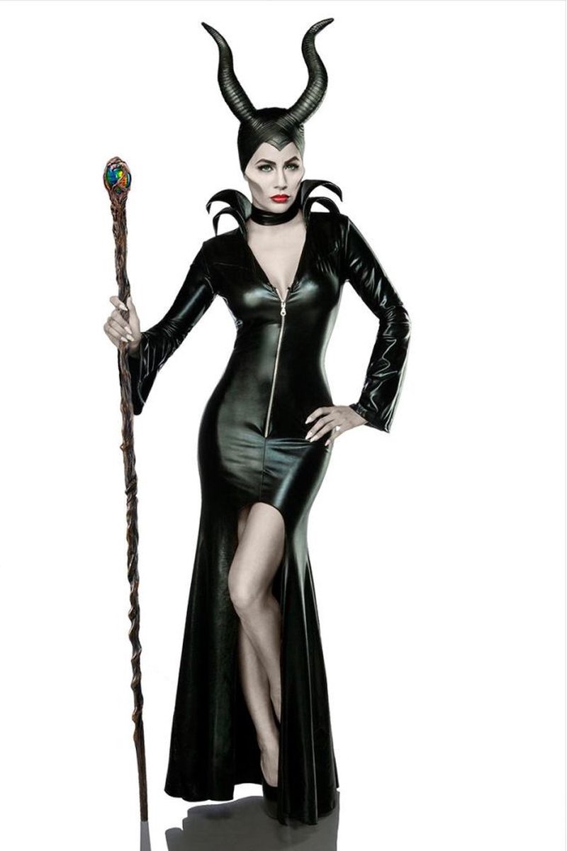 Mask Paradise - Mistress Of Evil Kostuum - S - Zwart