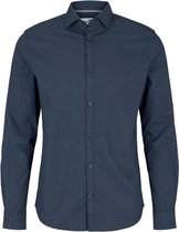 Tom Tailor Lange mouw Overhemd - 1026348 Marine (Maat: XXL)