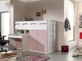 Vipack - Halfhoogslaper Bonny 70 , commode en kast  - 90x200 - Wit