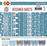 Card Deco - Feuilles Designer - Winter Edition turquoise