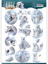 3D knipvel - Amy Design - Keep it Cool - Cool Polar Bears