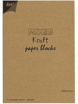 Mixed Kraft Paperbloc A5