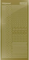 Hobbydots sticker - Mirror - Gold 10 stuks