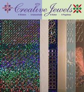 Creative Jewels stickerset - Blauw tint
