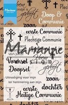 Marianne D Clear Stamp Doop en communie (NL) CS1005 84x103 mm