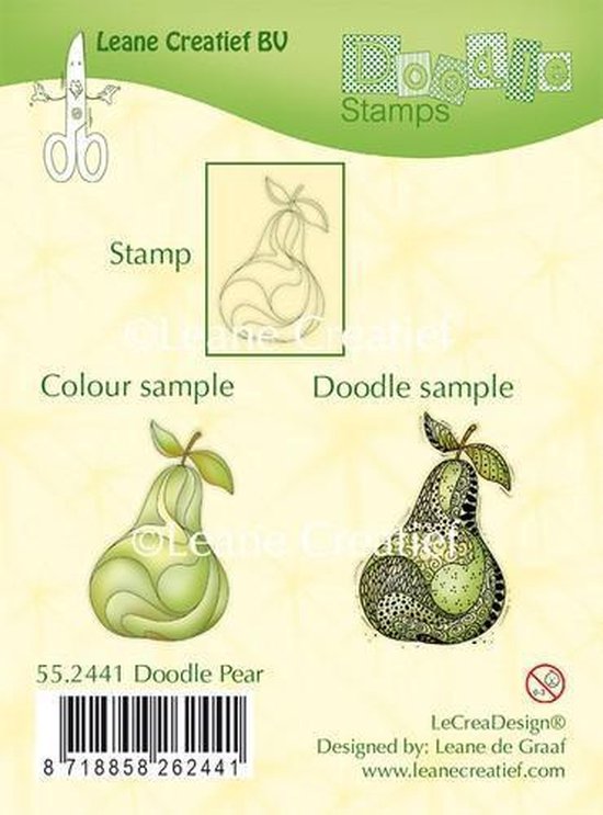 LeCrea - Doodle stempel Pear 55.2441