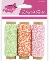 Bakers Twine - Yvonne Creations - Floral Pink