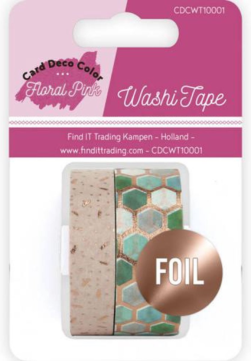 Washi Tape - Floral Pink van Card Deco Color