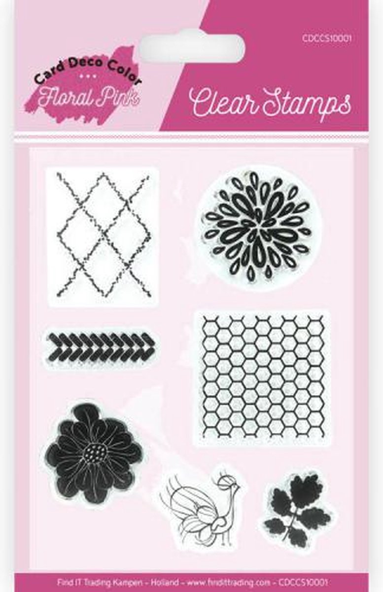 Yvonne Creations - Clearstamp - Floral Pink - CDCCS10001