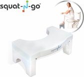 Squat-n Go toiletkrukje Inklapbaar Wit  - juiste houding op toilet