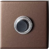 GPF9826.A2.1102 deurbel met zwarte button vierkant 50x50x8 mm bronze blend