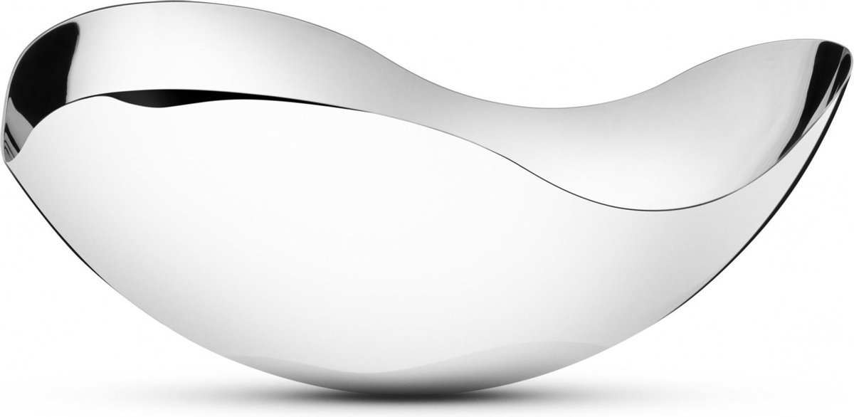 Georg Jensen Spiegelschaal Bloom Groot 34 Cm Rvs Zilver