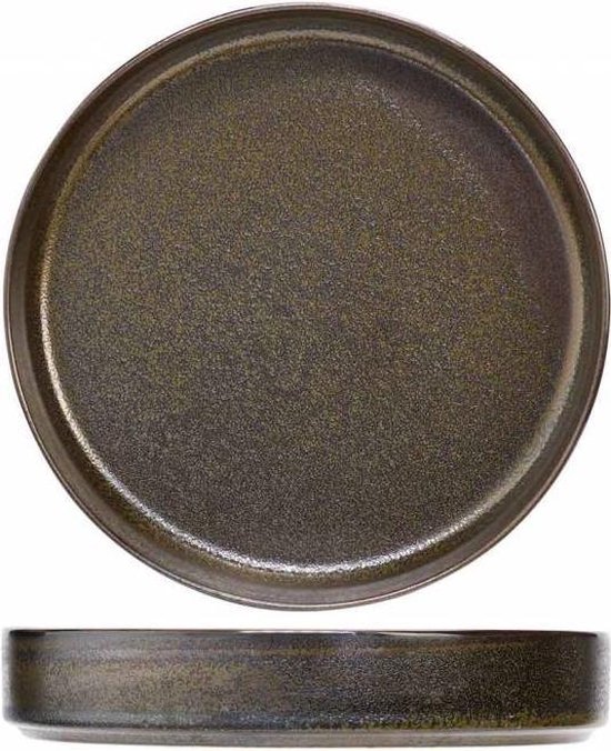 Cosy & Trendy Quintana amber bord diep 19,5 H5,2cm 1ltr. doos à 12 - – Delft Horecabenodigdheden B.V