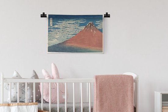 Tapisserie Katsushika Hokusai - Mont Fuji - peinture de Katsushika Hokusai Tapisserie coton 60x40 cm - Tapisserie avec photo