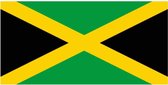 Vlag Jamaica 90 x 150 cm feestartikelen - Jamaica landen thema supporter/fan decoratie artikelen