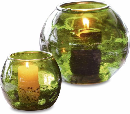 Theelichthouder, glas, 6,5 x 6 cm, set van 4 stuks, theelichtglazen, windlicht, klein, transparant Theelichthouder, glas, 6,5 x 6 cm, set van 4 stuks, theelichtglazen, windlicht, klein, transparant