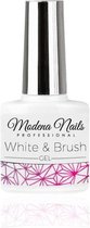 Modena Nails French Gel - White & Brush Gel 7,3ml.