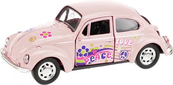 Welly Volkswagen Coccinelle Peace Pink 10,5 cm 