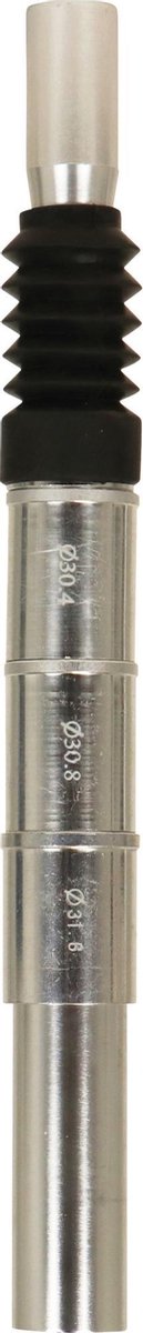 Dresco Zadelpen 300x27,2x31,6mm Aluminium/Zilver