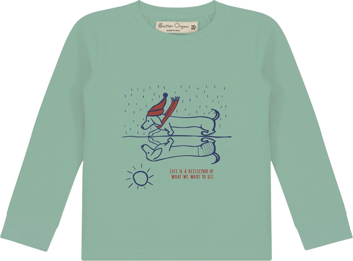 Lange mouwen T-Shirt met 'Reflection Dachshund' print