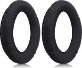 kwmobile 2x oorkussens compatibel met Sennheiser PXC350 / 450 / HD380 - Earpads voor koptelefoon in zwart