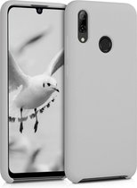 kw étui pour téléphone portable pour Huawei P Smart (2019) - Étui avec revêtement en silicone - Étui pour smartphone en gris clair mat