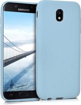 kwmobile telefoonhoesje voor Samsung Galaxy J5 (2017) DUOS - Hoesje voor smartphone - Back cover in mat lichtblauw