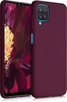 kwmobile telefoonhoesje geschikt voor Samsung Galaxy A12 - Hoesje voor smartphone - Back cover in bordeaux-violet