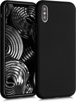 kwmobile phone case pour Apple iPhone XS - Coque pour smartphone - Coque arrière en noir mat