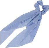 Scrunchie Haarelastiek Linten Lang Blauw