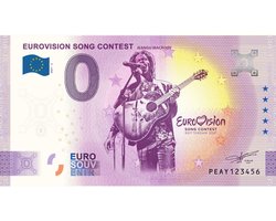 Jeangu Macrooy souvenir biljet Eurovision Song Contest 2021
