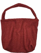 Kinderwagen tas - roestbruin bouclé